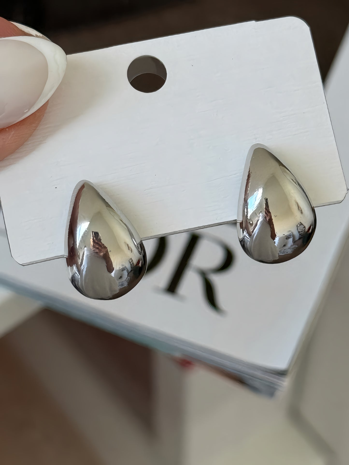 925 Drop Stud Earrings