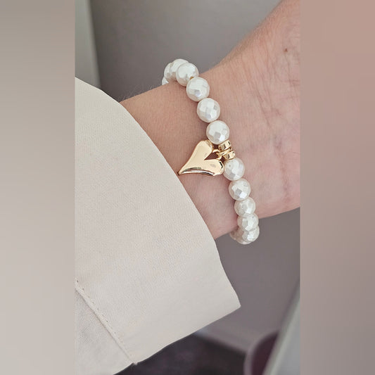 Bracelet Pearl Heart